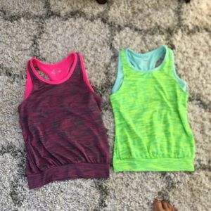 2 bcg tank top with built in sports bras!!!
